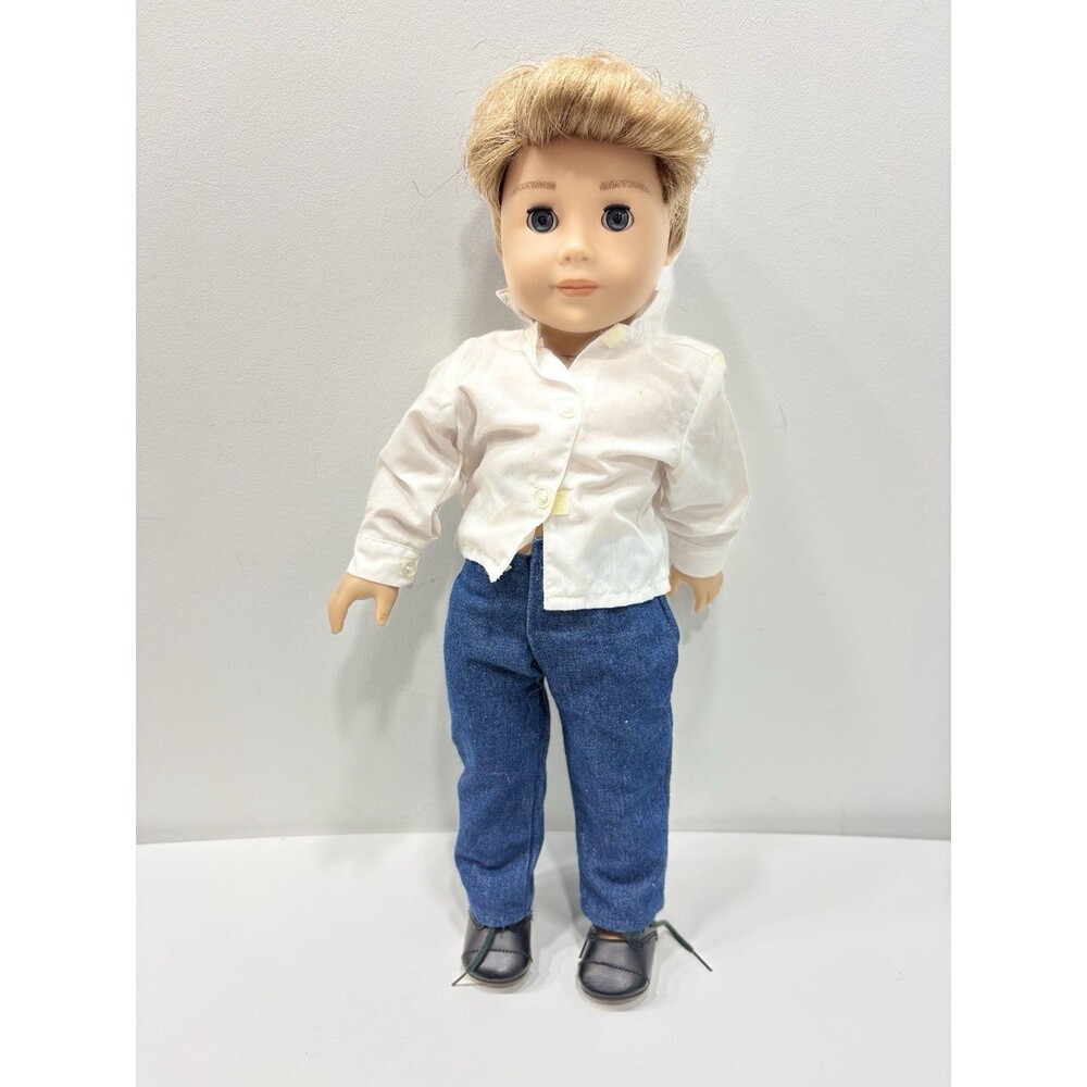 American Girl Doll Boy Logan Everett Boy Doll Blue Eyes Blonde Hair With Outfit